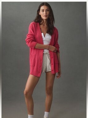 L*space Seeing Double Oversized Cardigan NWT